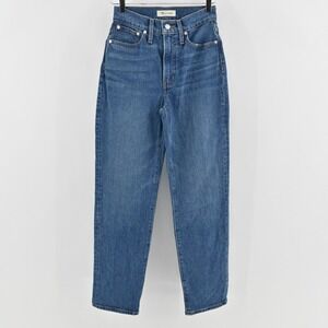 Madewell Womens The Perfect Vintage Straight Jeans Size‎ 24 Blue Cotton Denim